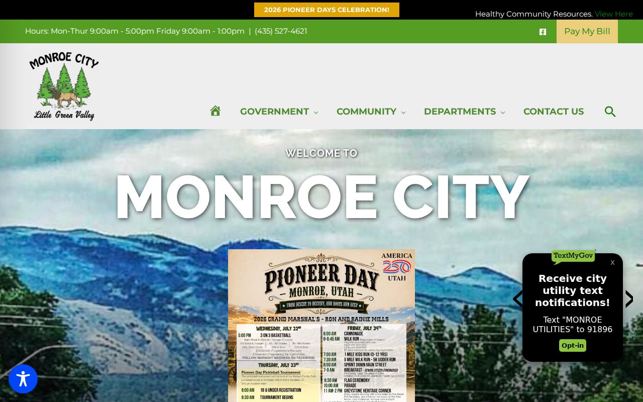 Monroe criminal history records and official city hall source